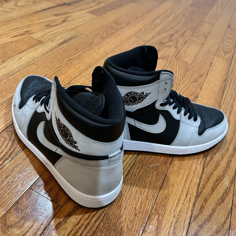 Jordan Black and White High-Top Sneakers
